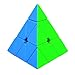 Pyraminx Stickerless ,Speed Cube 3x3 Magic Cube Triangle Pyramid Puzzle Twist Travel Toys for Gift