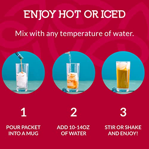 Cusa Tea & Coffee | Everyday Wellness Herbal Tea | Premium Caffeine Free Instant Tea | Hot & Iced Tea With No Added Sugar (100 Single Servings) #TOP3