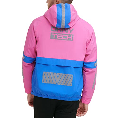 Image of DKNY mens Dkny Men's Taslan Performance Hoody With Reflective Detail