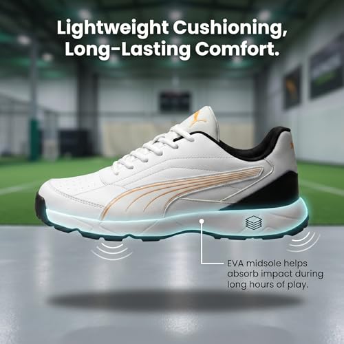 Image of PUMA Men Nu Cricket Shoes | Lightweight Rubber Sports Shoes
