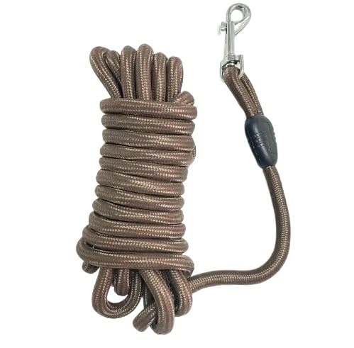 犬用ハーネス 5 メートル/10 メートル/15 メートルロングロープトレーニング犬皮膚ペット追跡ライン牽引ロープ 犬用ハーネス 中 (Color : コーヒー-5-メートル) コーヒー-5-メートル コーヒー-5-メートル