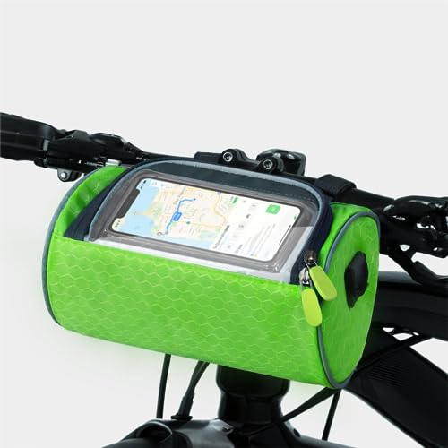 QCHMM Isolierte Lenkertasche Fahrrad - 4L Mit Touchscreen Fenster