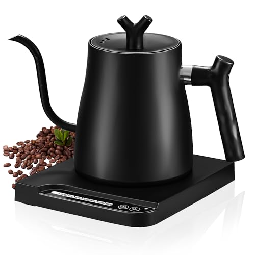 La Mejor Selección de Jarra Electrica los 5 más buscados. 49 Tetera Eléctrica Cuello de Cisne de Acero Inoxidable, Hervidor de Agua Eléctrico de 7 Modos de Temperatura, Apagado Automático, Calentamiento Rápido de 1000 Vatios, 1 L para...