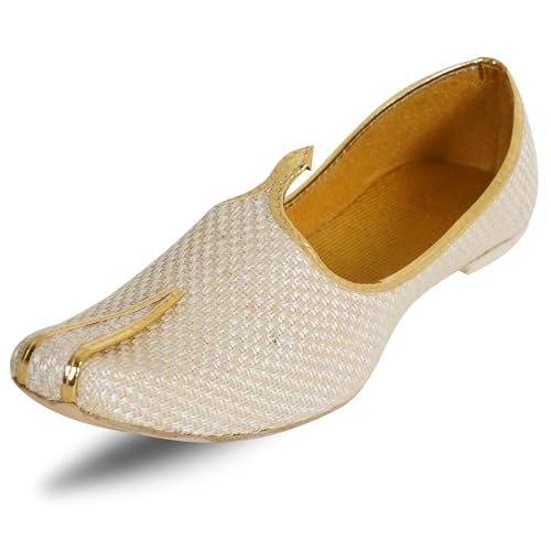 Image of Men's Jute Juti Loafer | Rajasthani Wedding Shoe | Traditional Ethnic Mojari for Festive, Party