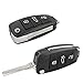 Coque de Clé Télécommande 3 Boutons et Lame Audi A1 A3 A4 A6 A8 Q5 Q7 Chiavit AU003 Pièce de Rechange Compatible sans Logo Électronique et Transpondeur