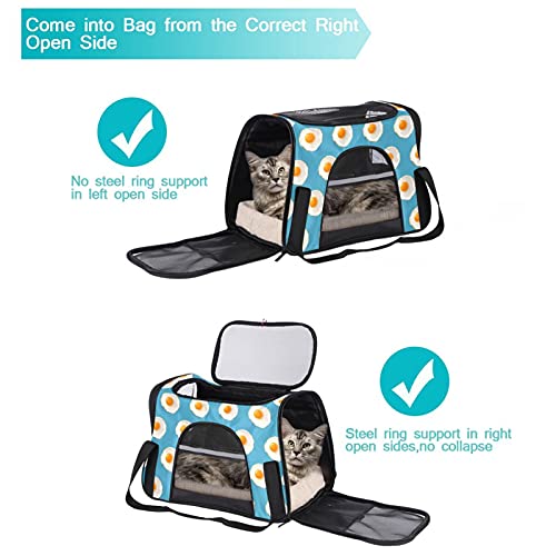 Sac de transport chat et chien portable bleu approuvé avion - 6