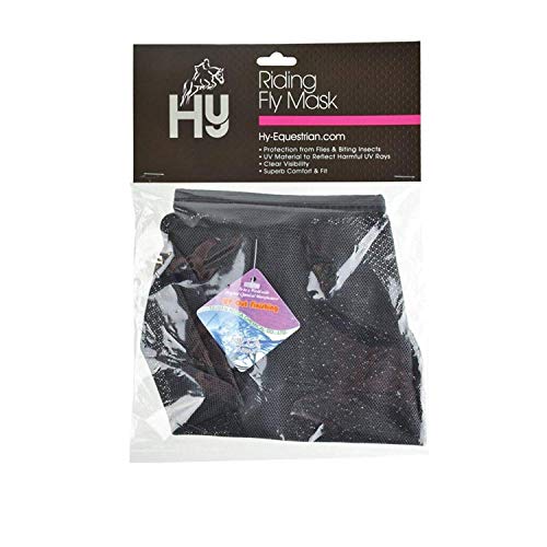 Hy Riding Fly Mask Black Medium