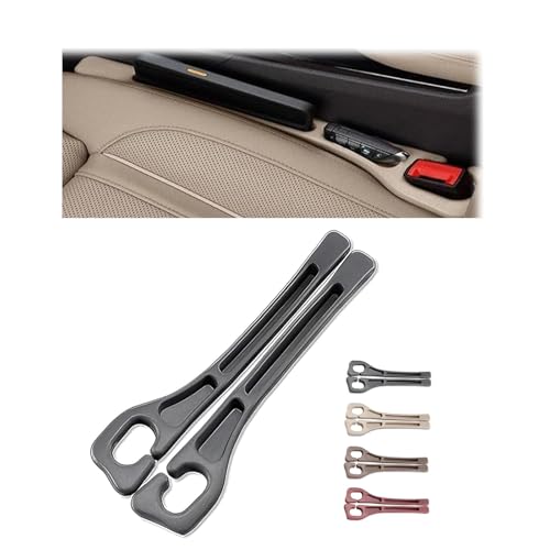 Car Seat Gap Filler- Universal Console Catcher to Prevent Items from Falling Between Seats and Console Anti-Drop Organizer with Secure Fit (Black)