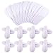 WXJ13 25 Pairs Disposable Slippers White Disposable Slippers for Hotel Travel Salon Plane