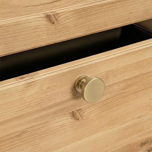 Goldenwarm 20 Pack Champagne Bronze Cabinet Knobs Round Champagne Drawer Knobs Kitchen Cabinet Handles Solid Zinc Alloy Pulls for Bathroom Dresser Hardware by Goldenwarm - Image 4