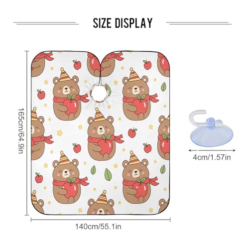 Capa de barbero impermeable para hombres Kigai Cute Bear miniatura 3