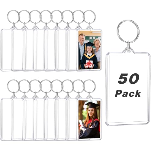 Porte-clés photo en acrylique personnalisable pour créer des cadeaux de mariage uniques