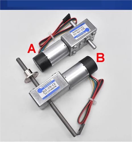 Moteur à engrenage vis sans fin 4632-370 DC 6V 12V 24V double arbre - 3