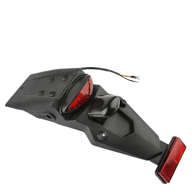 Garde-boue arrière de moto extension de protection et accessoires de signalisation feu frein