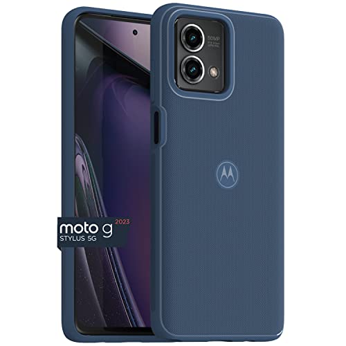 Image of Motorola Moto G Stylus 5G (2023) Textured Protective Dusk Blue Case | Precision fit Shock Absorbing Cases for Enhanced Phone Grip, Style, Drop Protection for Your Moto G Stylus 5G 2023