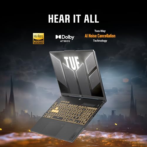 Image of ASUS TUF Gaming F16 (2024) Gaming Laptop, 16 inch FHD+ 144Hz IPS-Level 16:10 Display, Intel Core 5 210H Processor, NVIDIA GeForce RTX 4050, 8GB DDR5, 512GB PCIe Gen4 SSD, Wi-Fi 6, Windows 11 Home