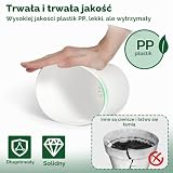 T4U Białe Plastikowe Doniczki 19 cm 6 szt. z Podstawkami