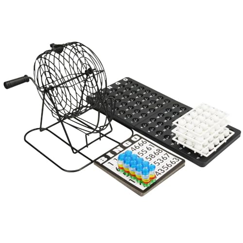 TOREJAX ビンゴセット 抽選器 誕生日会 飲み会 パーティーグッズ 大人数 老若男女 コンパクト トレイ付き