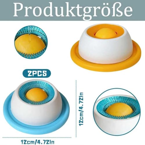 2 Stück Hundelickspielzeug,Lick Bowl Für Hunde,PP Nassfutter Lick Pad Mit Saugnapfbecher,Puzzlespielzeug Für Gelangweilte,Kleine und mittelgroße Hunde
