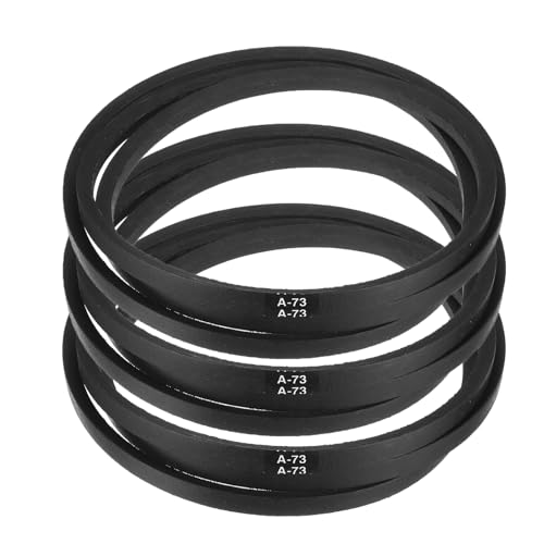 Image of uxcell 3pcs A73 or 4L750 Classic Wrapped Rubber V-Belt, 73 inch(1854mm) Inside Circumference, A Profile V Belt