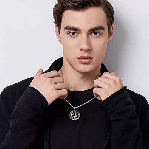 Swordgod Tree Of Life Necklace For Men Women Star Of David Pendant Jewelry Gifts For Christmas Birthday (Life Tree With David Star) #TOP4