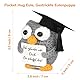 WenmthG Gestrickte Eule Positive Geschenke, Pocket Hug Eule Positive Kartoffel Ersatz, Mutmacher Geschenk, Gute Besserung Geschenk, Glücksbringer Prüfung Geschenk - Eule Puppe 1 St
