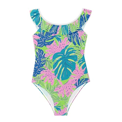 Traje de baño para niña de playa SyXIOP bañador infantil de verano con volantes 3-6 años