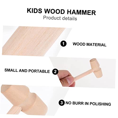 jojofuny 20 peças ferramentas infantis pequenas marretas criativas rachaduras portátil brincando cri