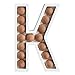 COLLECTIVE HOME - Wood Letters for Wall Decor, Free Standing Tabletop Decoration , Monogram Decorative Signs, Initials Bar Decor with Beads, DIY Block Words Sign (K)