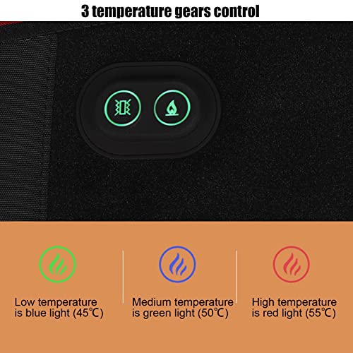 Verwarming Ruggordel 3 Temperaturen Lagere Rug Trillingen Massage Pijnverlichting Heet Kompres Lendenkussen, Oplaadbaar… - Image 6