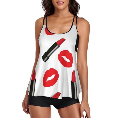 Robe de plage tankini modulable avec short de garçon intégré deux pièces