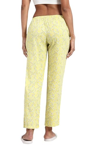 Image of Van Heusen Women's Printed Lounge Pants | Drawstrings & Side Pockets | Ultra Soft Fabric | Relaxed Fit | At home pyjamas | Everyday Comfort | Printed | Style 55306 | Available in Pack of 1 & 2