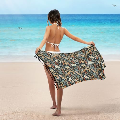 Bañador de mujer con control de silueta y estampado floral William Morris 6