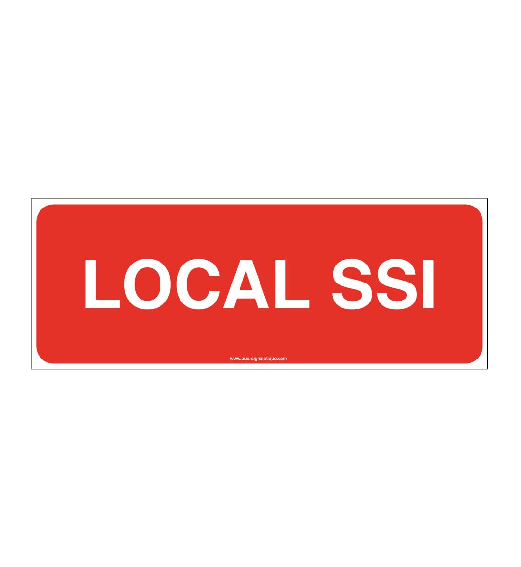 Panneau Local SSI pour repérage rapide zone incendie Dibond 480x180 mm