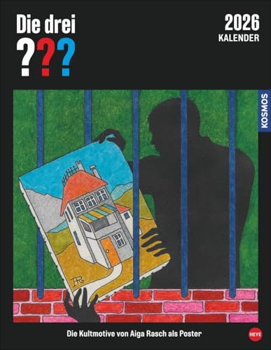 Die drei ??? Posterkalender 2026: Großer Wandkalender für alle Fans: die kultigen Cover-Illustrationen von Aiga Rasch zur beliebten Buchserie. ... Detektive (Kino-Entertainment Kalender Heye) Die drei ??? Posterkalender 2026: Großer Wandkalender für alle Fans: die kultigen Cover-Illustrationen von Aiga Rasch zur beliebten Buchserie. ... Detektive (Kino-Entertainment Kalender Heye)