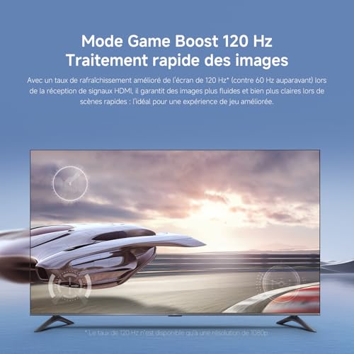 Xiaomi TV F Pro 75 190 cm 75 Pouces 4K UHD QLED Smart TV Fire OS8 Contrôle Vocal Alexa HDR10+ Mode Game Boost 120Hz MEMC 2Go+ Compatible avec Apple AirPlay - vue 7