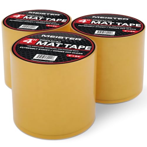 Image of Meister Premium Mat Tape for Wrestling, Grappling and Exercise Mats - Clear - 4 inch x 84ft - 1 Roll