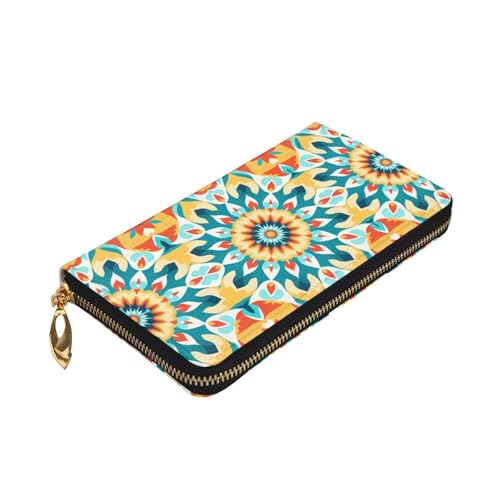 Trompe l'oeil printing Women's leather long handheld wallet large capacity credit card zipper bag3
