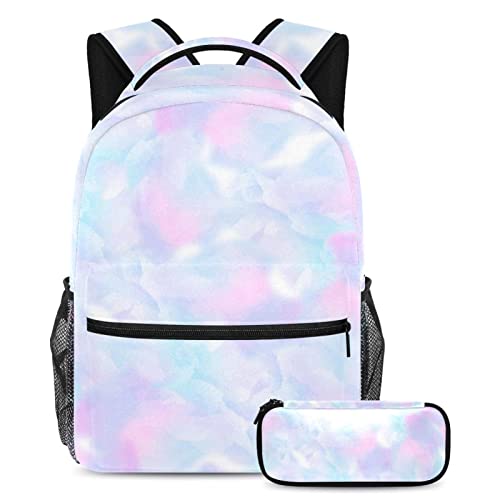 Sac à dos de voyage enfant avec étui à stylo et porte-bouteille violet taille unique
