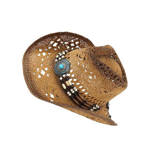 Chapeau de paille respirant à large bord pour une protection solaire optimale à la plage
