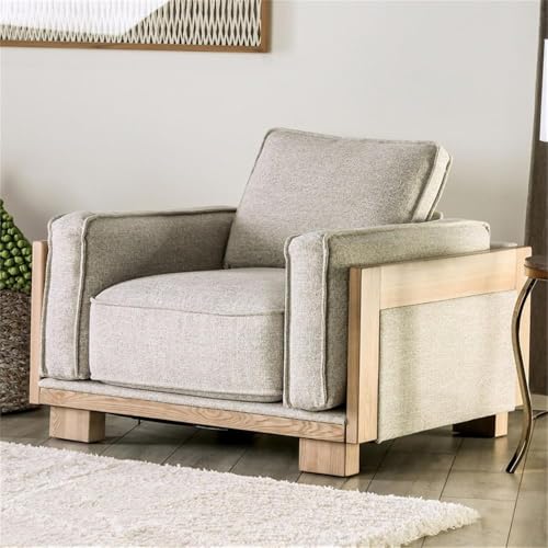 Sillón Plegable Tela Marrón claro