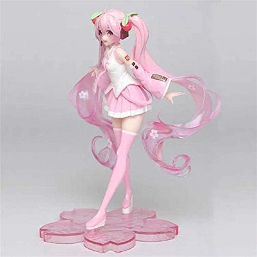 Hearsnow Anime Model Anime Figure Action Figure Hatsune Miku Pink 23CM Figurine Collection Statue Ornaments Decoration Kids Toys Doll Gift (Color : Hatsunemiku)