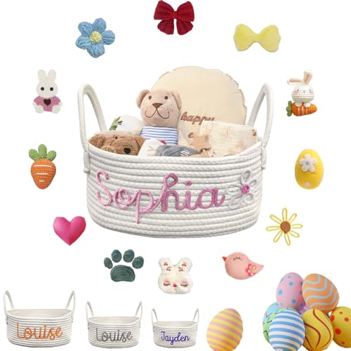 Personalized Easter Basket for Kids Custom Girl Easter Basket with Name
