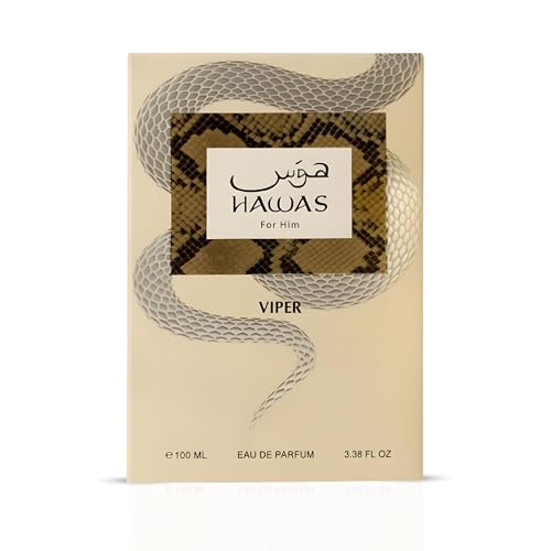 Image of RASASI Hawas Viper Eau de Parfum for Men, 100ml (3.4 oz) Oriental & Rich Scent Spray