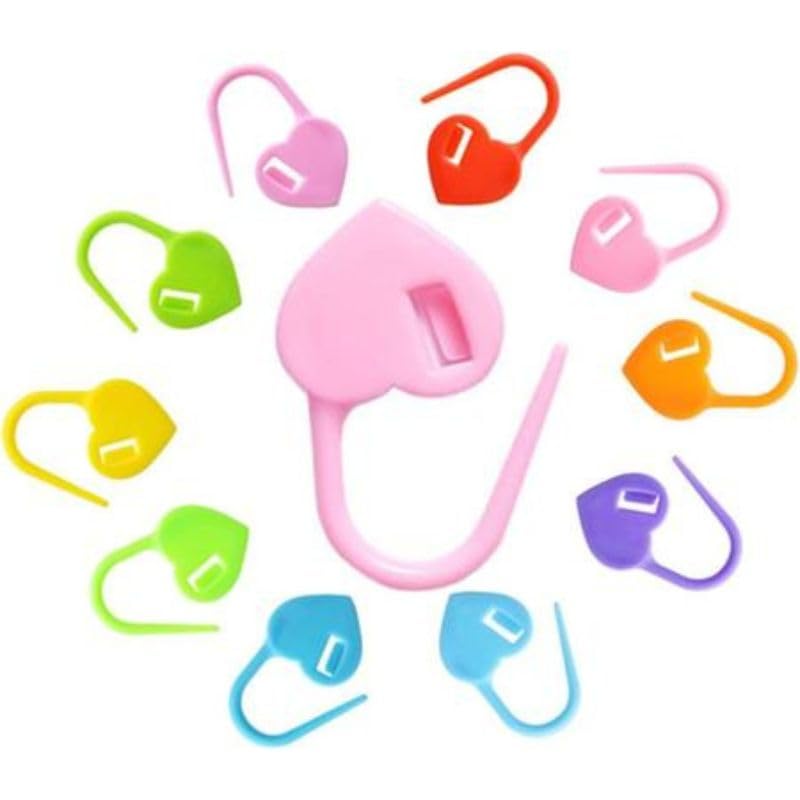 Alfinete Marcador de ponto coração c/50 unidades 23mm