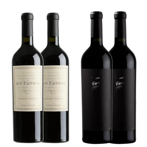 Combo 4 Vinhos = 2 Dv Catena Cabernet Malbec + 2 Alma Negra