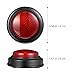 DEARMAMY Game Buzzer, Answer Buzzers for Game Show with Light Alarm Sound Show Button Box Party Contest Trivia Quiz for Kids Red