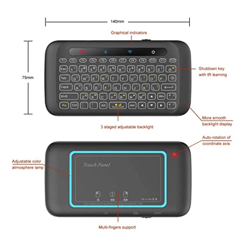 Tanggula X5 Tv Box Android Media Player Device 2022 | Mini Backlit Wireless Keyboard Adjustable Full Panel Touchpad | Fast Speed Dual Band Wifi | 128Gb Storage |4K / 8K Ultra Hd Voice Activated Remote #TOP6