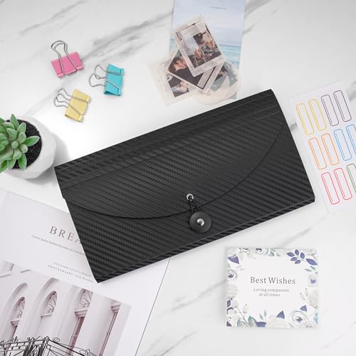 Receipt Organizer Cesil 13 Pockets Receipt Holder Small Accordion File Organizer Expanding File Folder Large Capacity Cards Ticket File Check Cards Bill Business Coupons Storage Ca image 7
