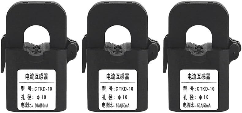 Pressure transducer 3PCS Snap-in Type Small Current Transformer Three-Phase Meter Open Type Current Transformer MA 0.5 Class 10/20/50/75mA(50A 50mA)